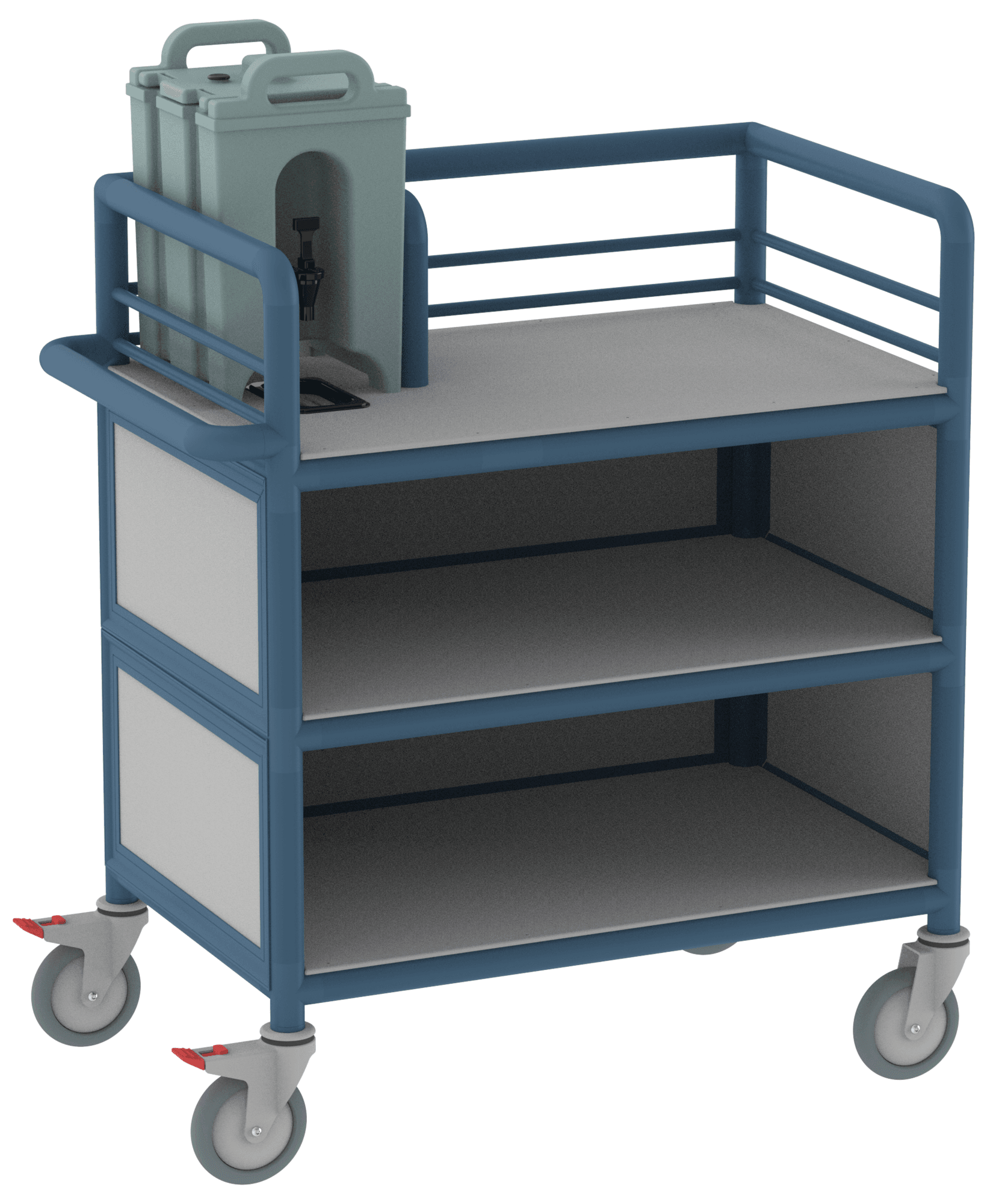 3 Shelf Enclosed Single Urn Trolley 3 Shelf Enclosed Single Urn Trolley