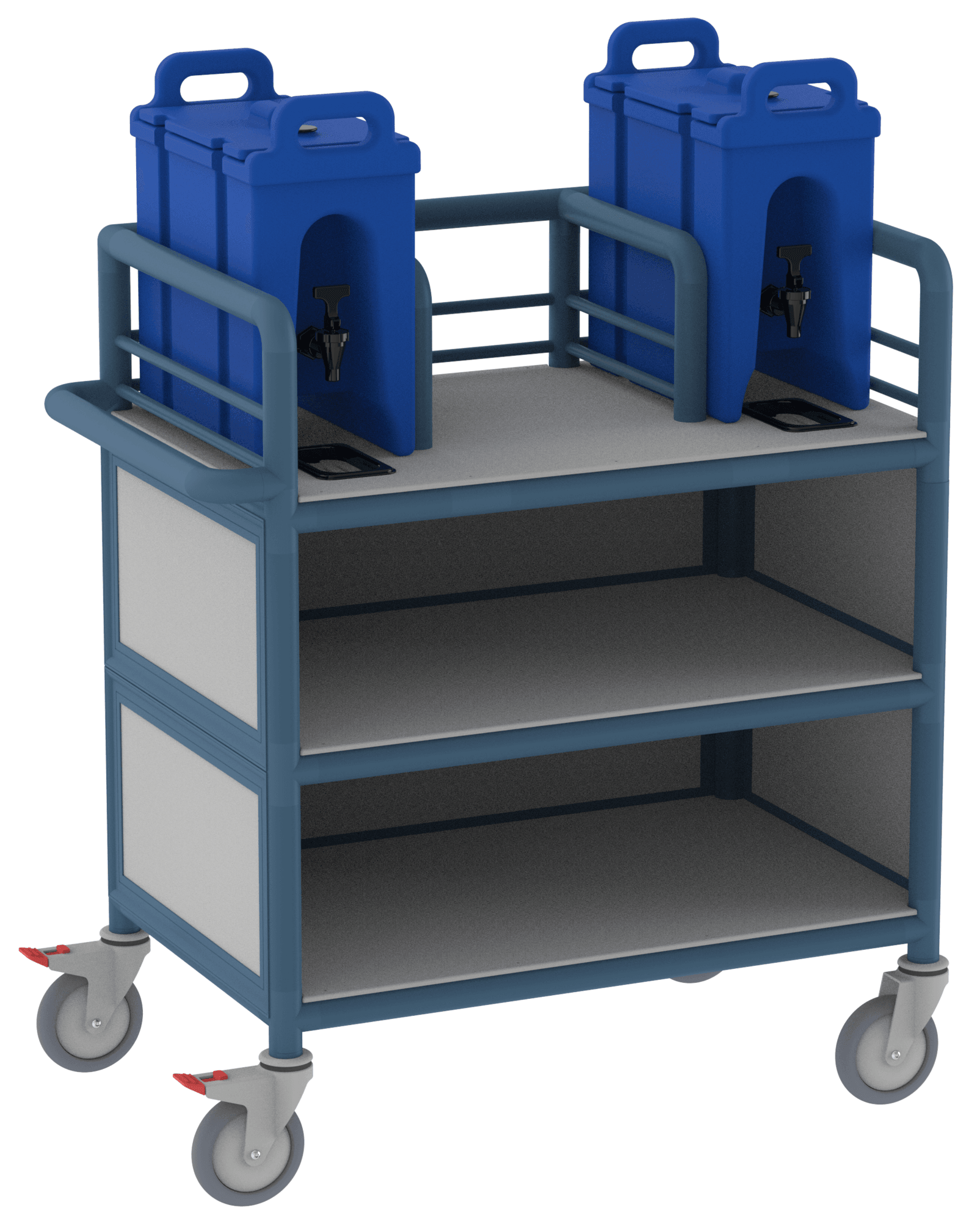 3 Shelf Enclosed Double Urn Trolley 3 Shelf Enclosed Double Urn Trolley