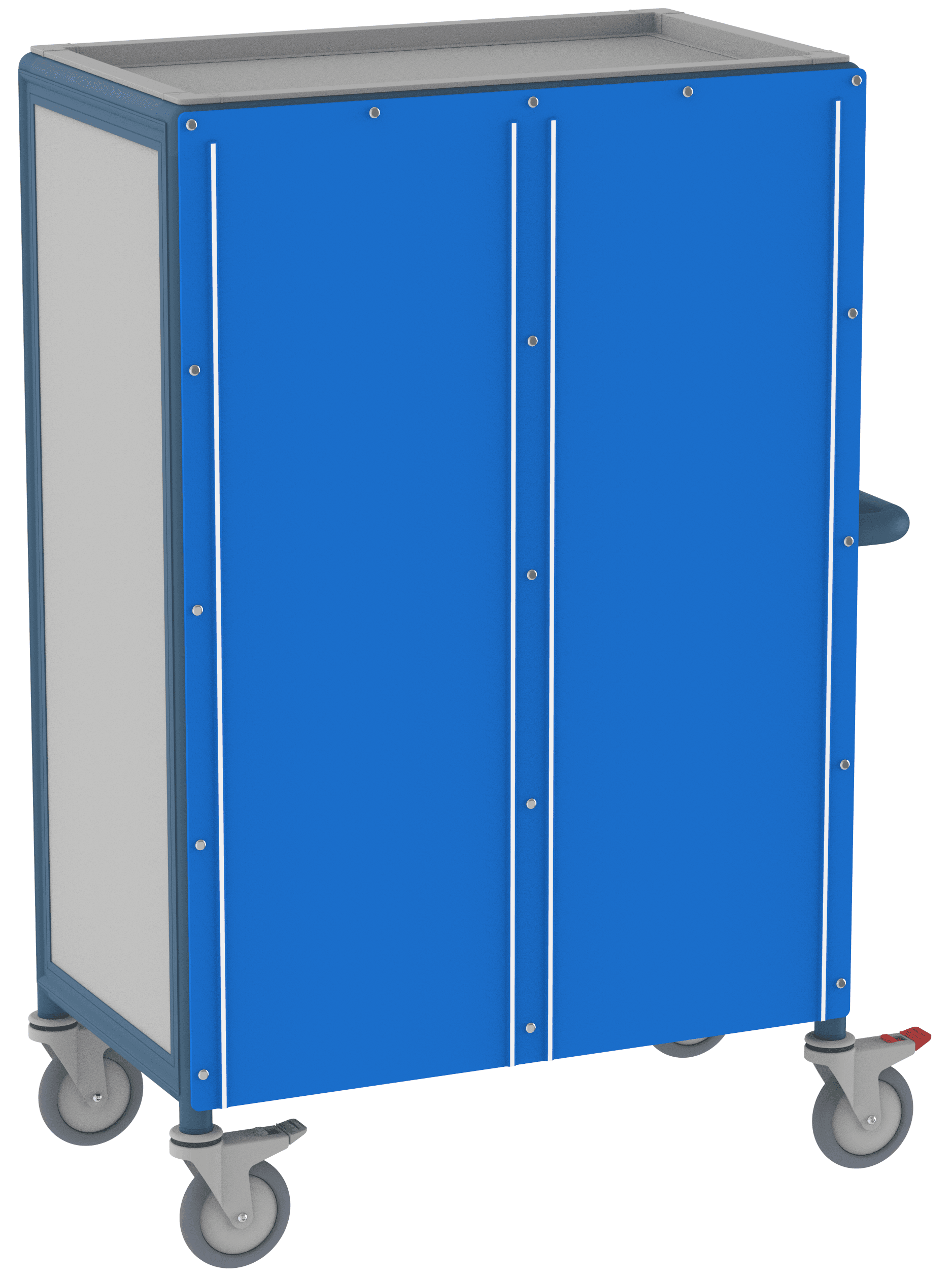 16 Tray Enclosed Service Trolley with Front Thermal Covers