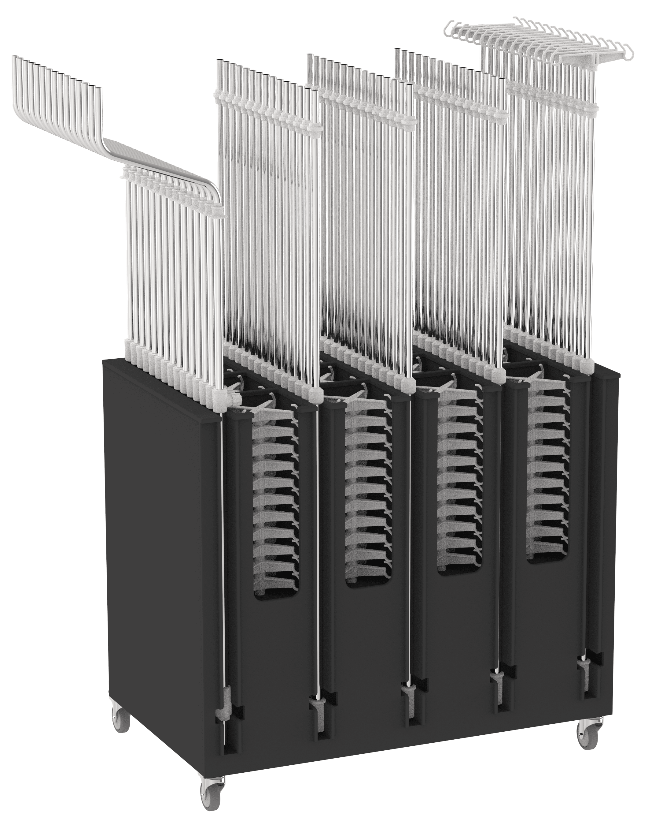 IV Pole Storage Trolley