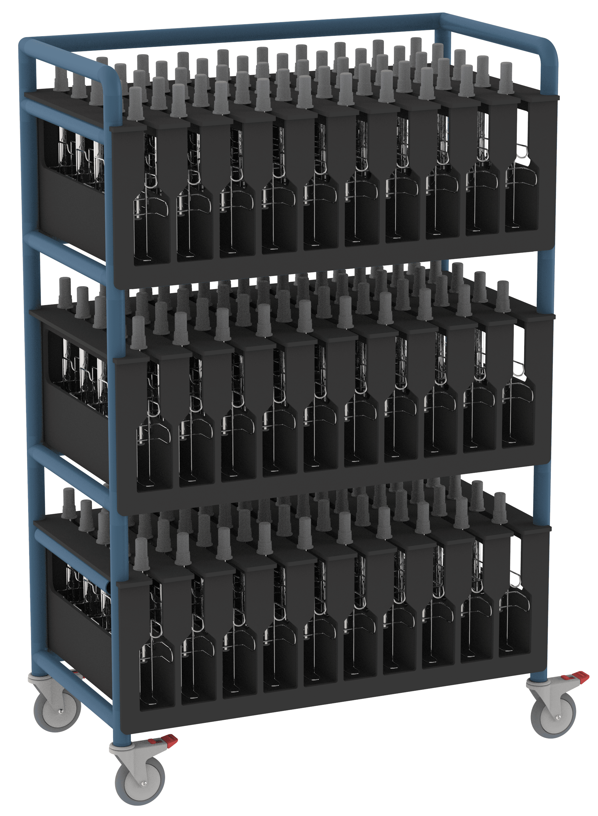 Disinfectant Bottle Holder Storage Trolley