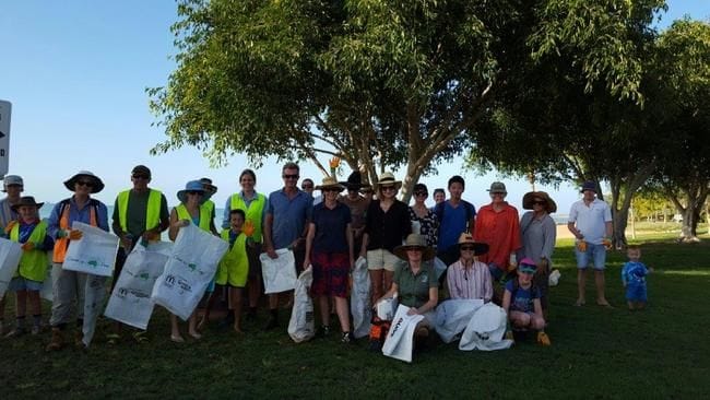 Community joins to clean up Town beach foreshore