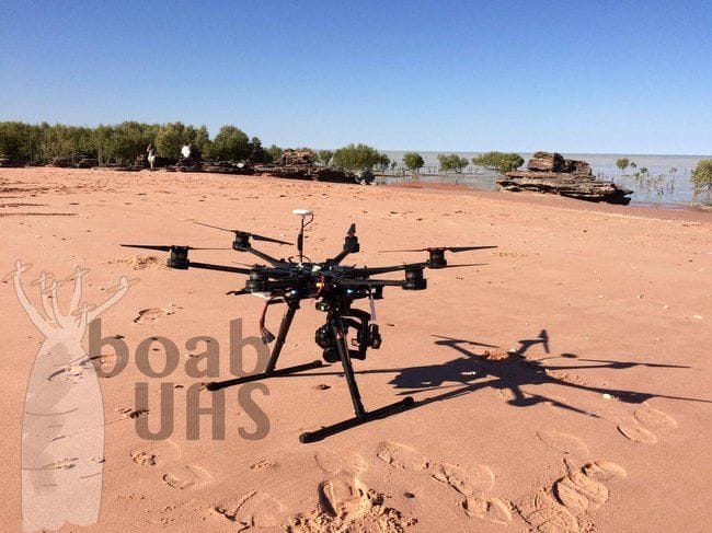 Boab UAS films for BBC doco in Broome