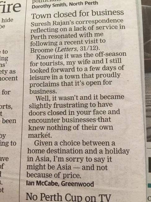 Broome is not closed for business. Offer us your feedback. Broome is not closed for business. Offer us your feedback.