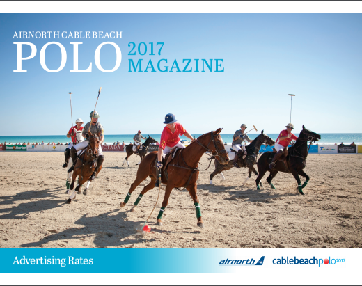 Cable Beach Polo magazine takes to the skies on Airnorth in 2017 reaching up to 300,000 passengers