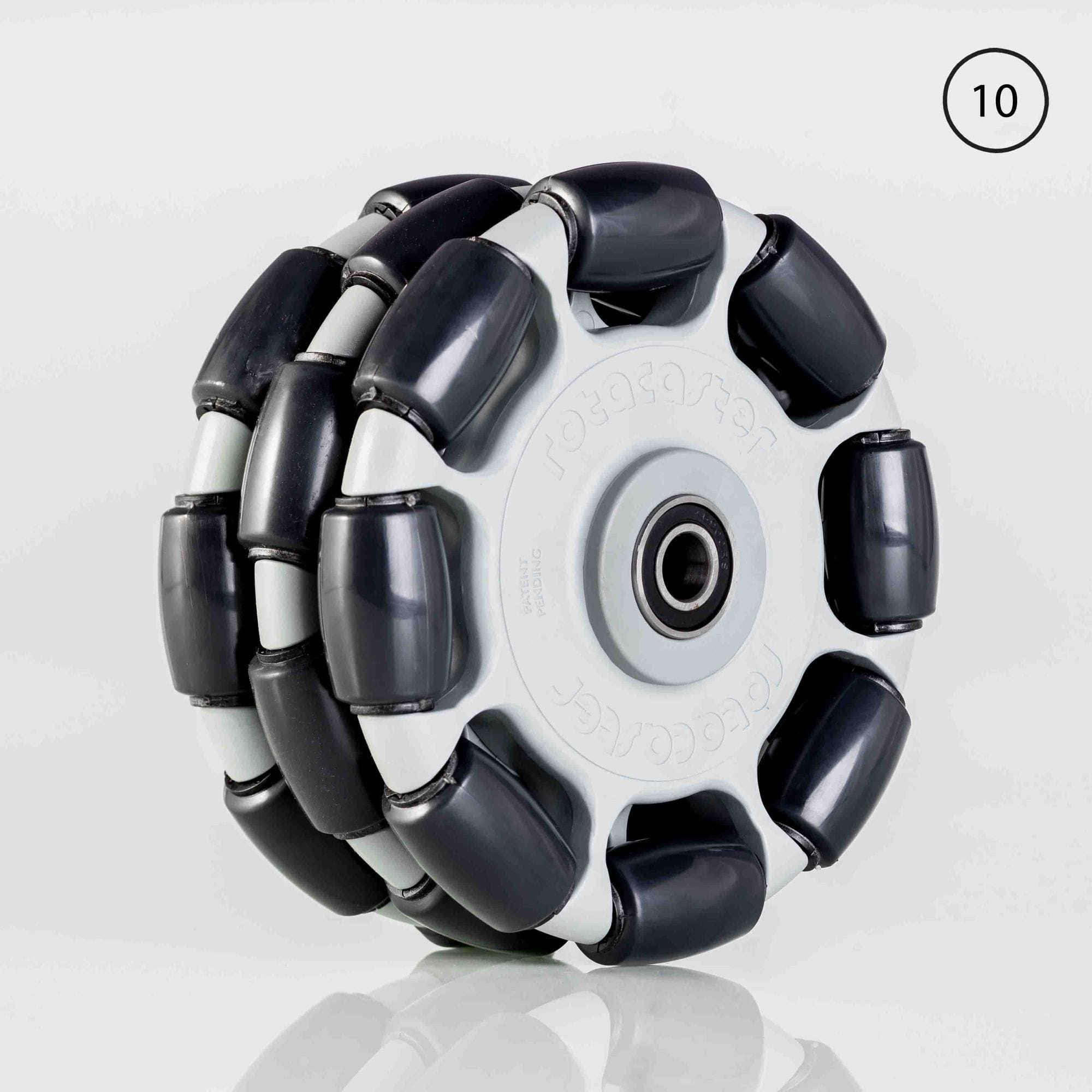 125mm Omni Wheel Triple Polyurethane Roller / Sealed Bearing 10mm