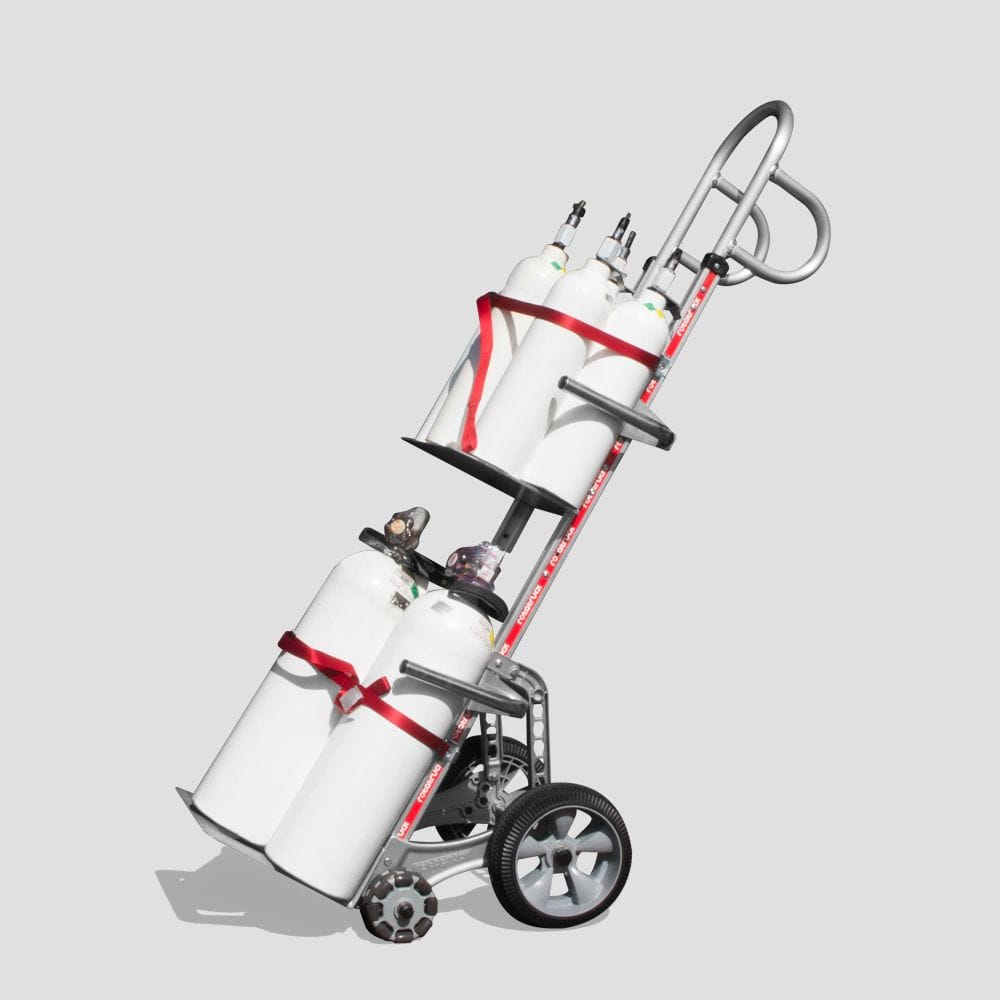 Multi Gas Cylinder Hand Truck Dual Nose