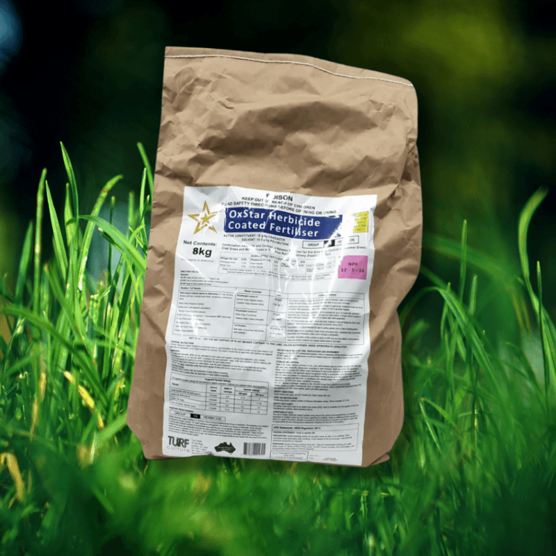 OxStar Lawn Fertiliser & Weed Preventer (8kg)
