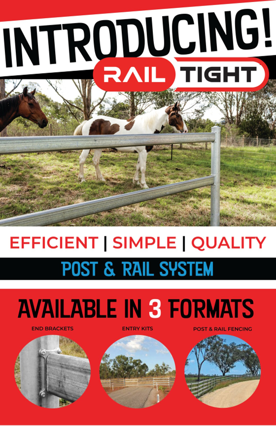 NEW! RailTight Steel Post & Rail Fencing available now!