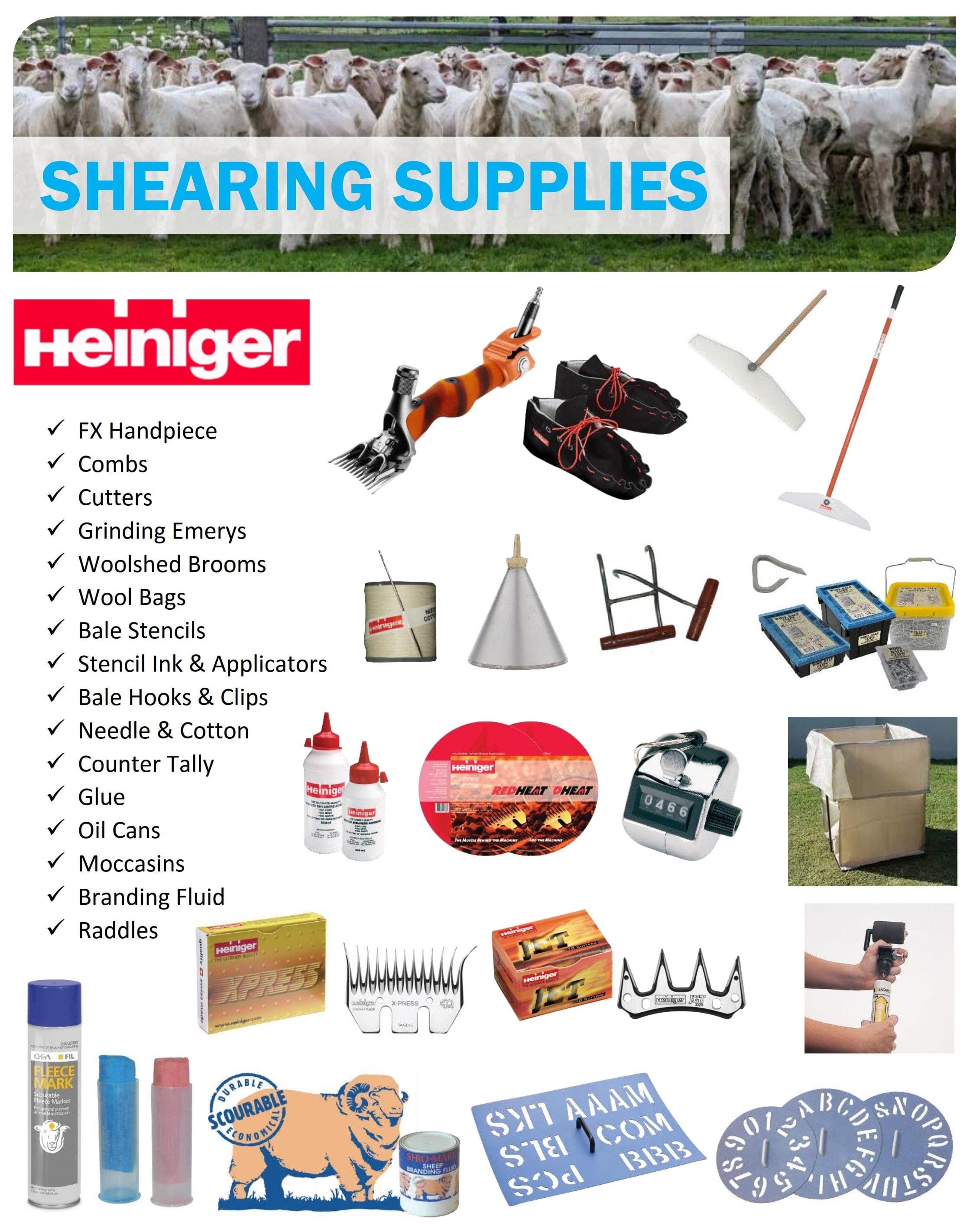 Shearing supplies