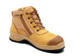 Blundstone 318 - Lace Up Zip Wheat Nubuck Safety Boots