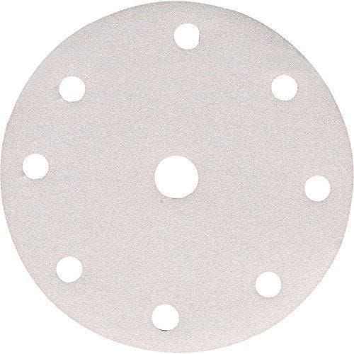 150mm 80# White R/Sand Disc 8 Hole 10pk