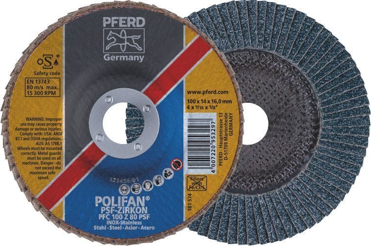 Polifan/Flap Disc - sizes