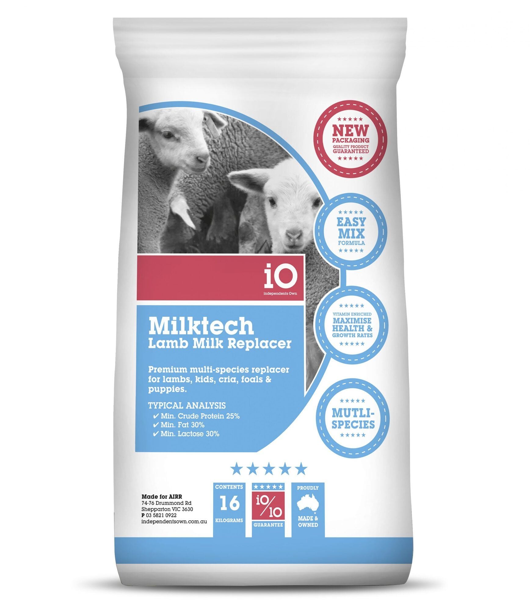iO Milktech Lamb & Kid Replacer 16kg