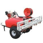 Silvan 300lt motorised trailer sprayer, 6m boom & 30m hosereel