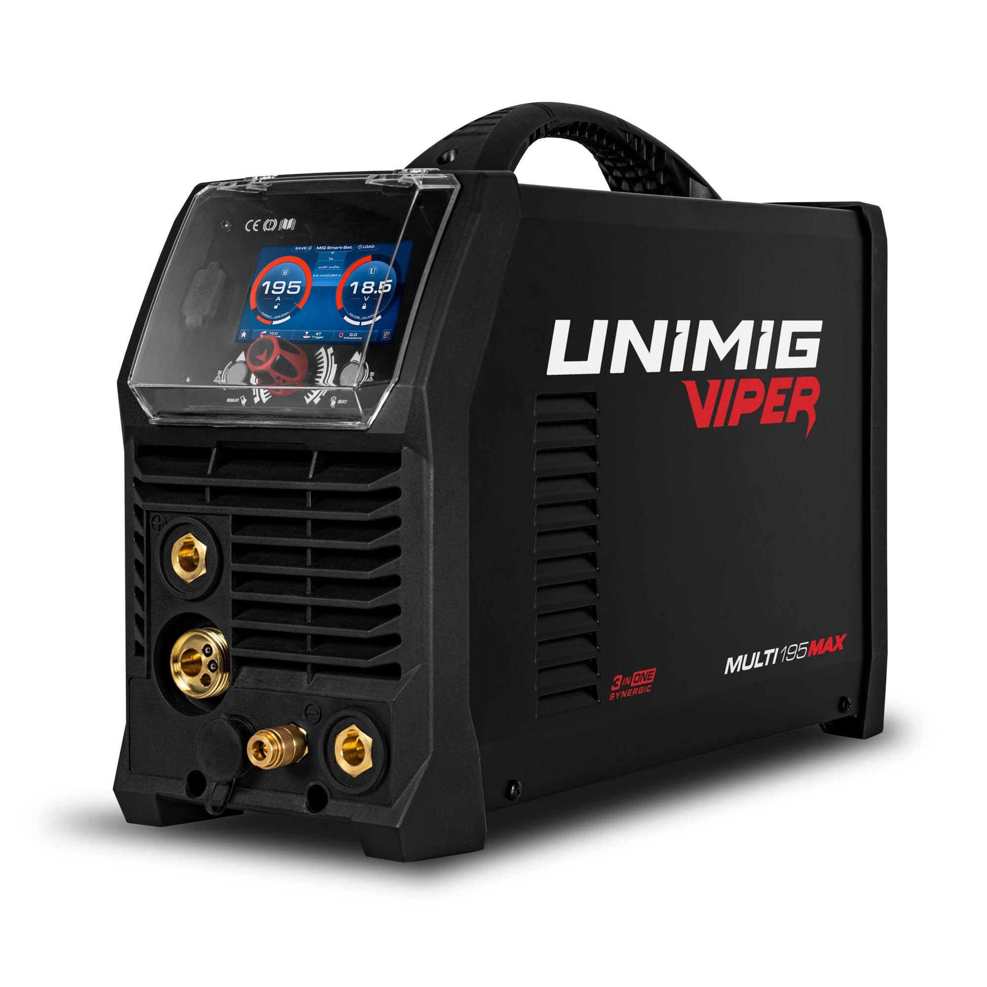 UniMig Viper Multi 195 MIG/TIG/STICK Welder 240V 10A