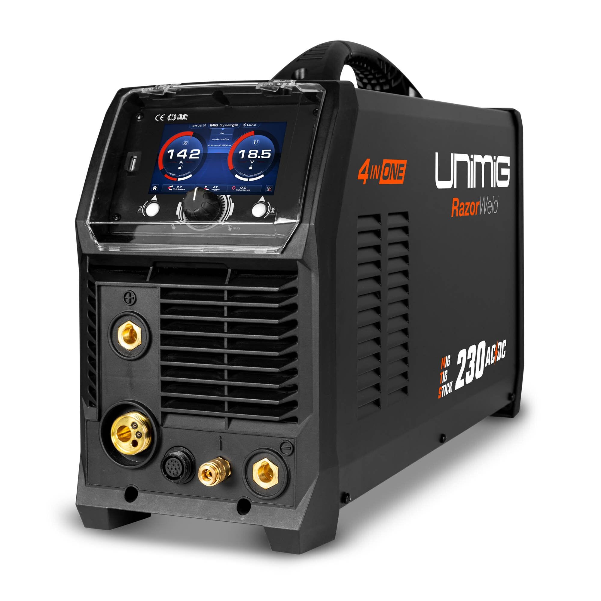 UniMig Razor Multi 230 AC/DC MIG/TIG/STICK Welder 240V 10/15A