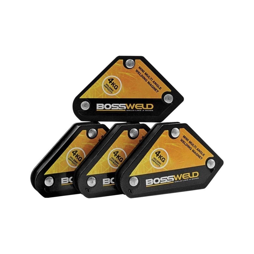 Bossweld Multi Angle Mini Magnet 4 Pack