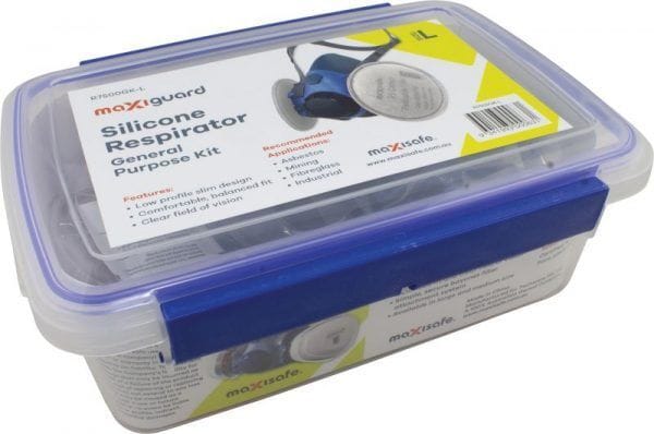 MaxiGuard Silicone Respirator General Kit - Large