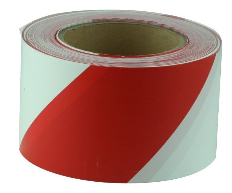 Barrier Tape - 75mm x 100m Red & White