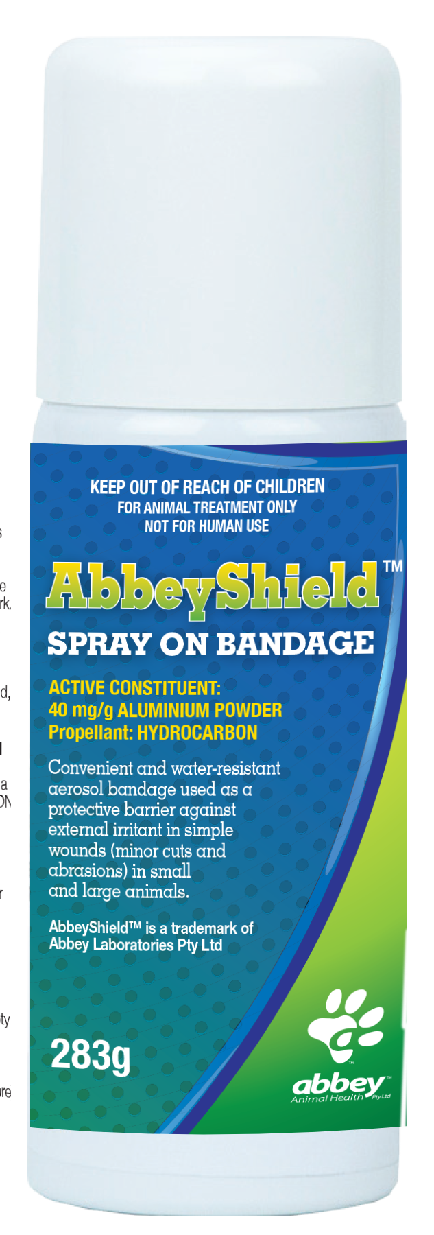 Abbeyshield Spray On Bandage 283g