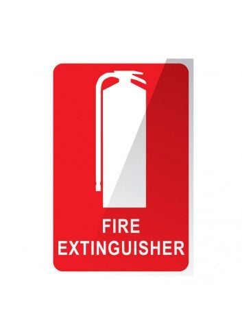 Fire Extinguisher Sign 150x225mm Poly