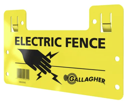 Electric Fence Warning Sign
