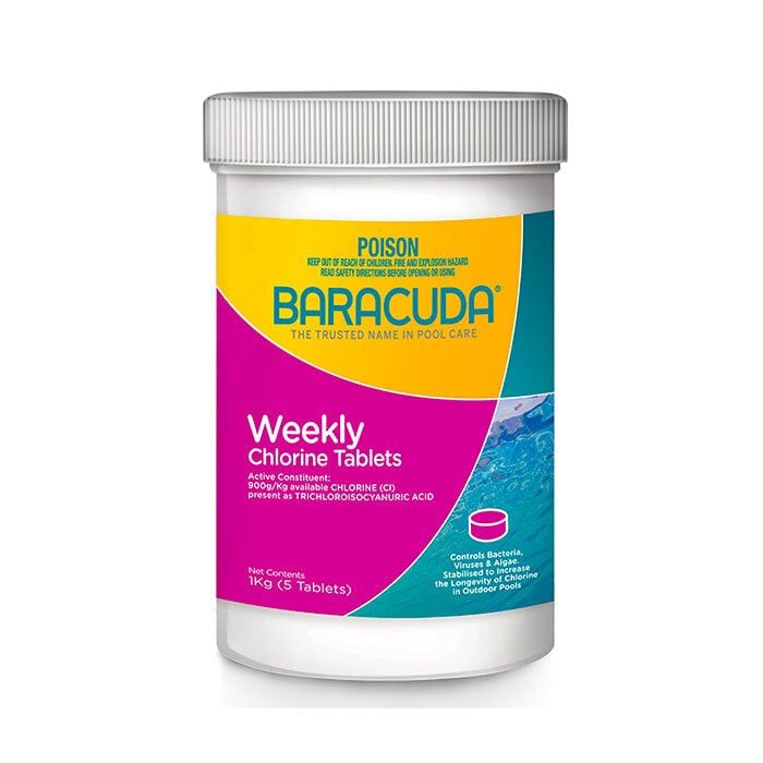 Baracuda 1kg Weekly Chlorine Tablets
