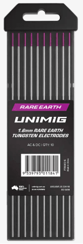 UNIMIG Rare Earth TIG Tungsten Electrode Purple