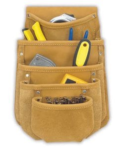 Kuny DW 1040 5 Pocket Drywall/Tool Pouch (full grain leather)