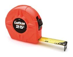 Lufkin 25'x1" L600 Value Power Return Tape Measure - Hi-Viz
