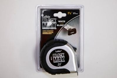 Lufkin 25'x1" Black Max Tape Measure - White Blade