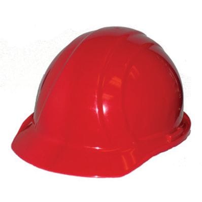 HARD HAT RED C/W RATCHET BAND