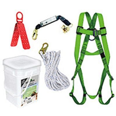 PWRoofers Kit c/w 50' Rope/Panic Rope Grab/Reusable Bracket
