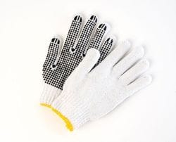 Vinyl Dot on Cotton Gloves Knitwrist