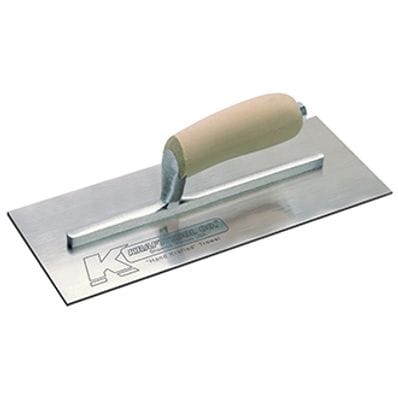 STAINLESS STEEL CURVED TROWEL 12" X 4-1/2"