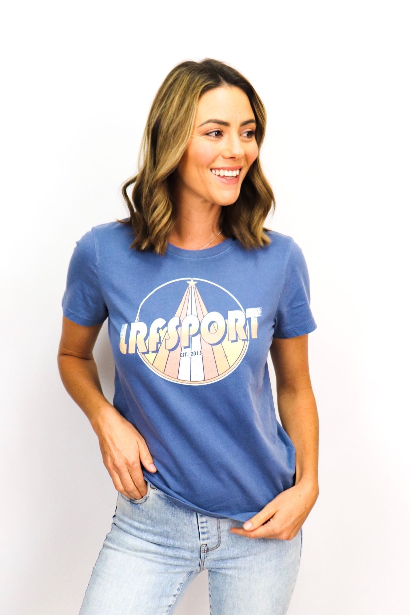 Ladies LRF Retro Rock Faded Blue