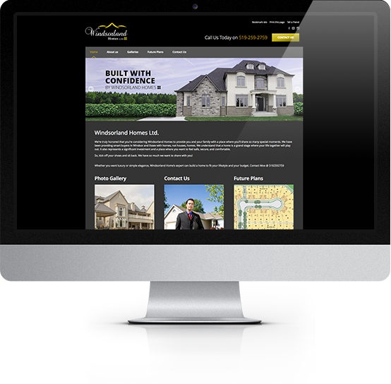 Windsorland Homes Website Preview