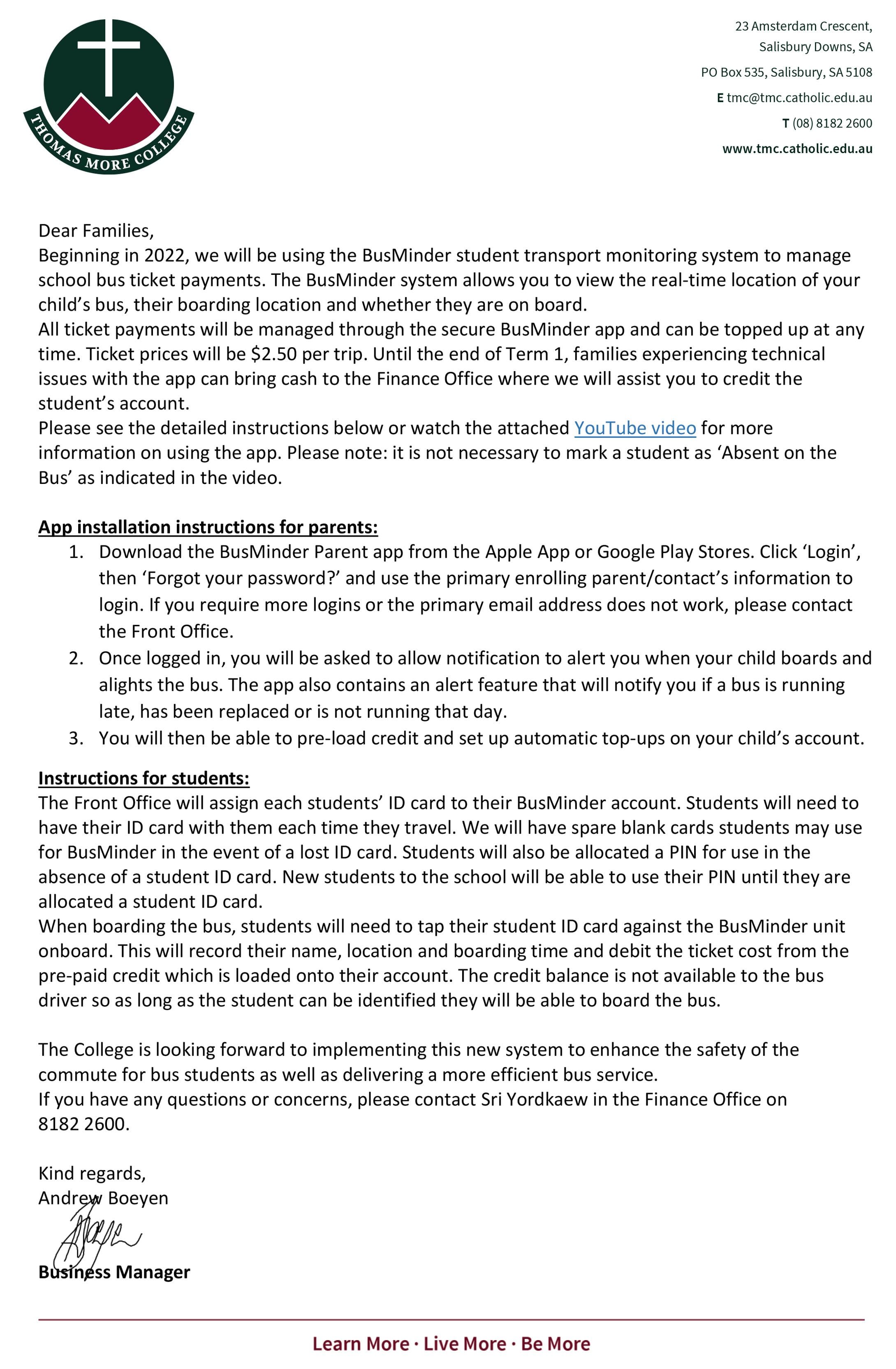 School bus update