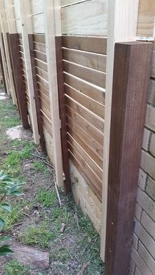 Raised this pool boundary fence by 900mm with dressed slats