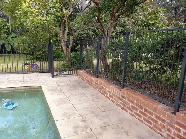 Turramurra monument pool fence & retaining wall