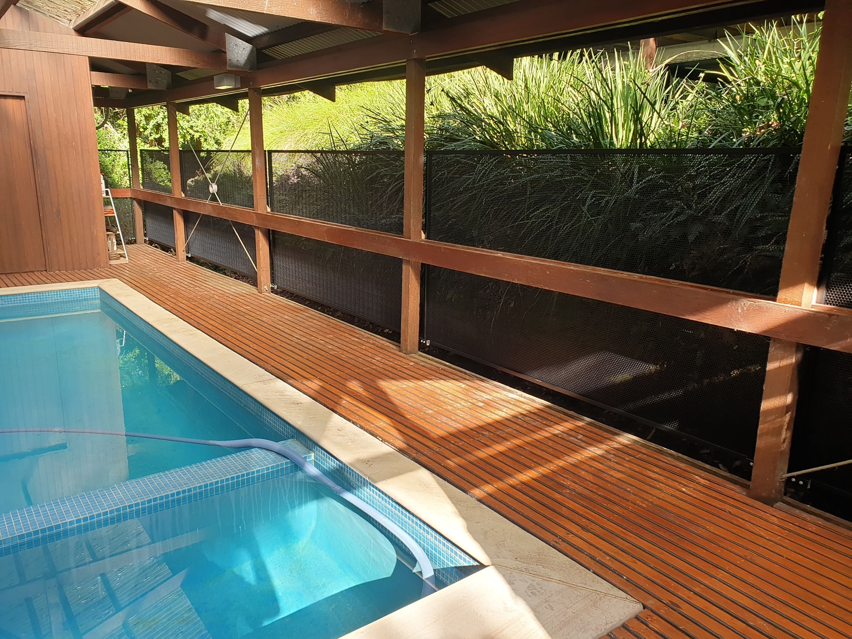 PoolPerf fencing around pool deck