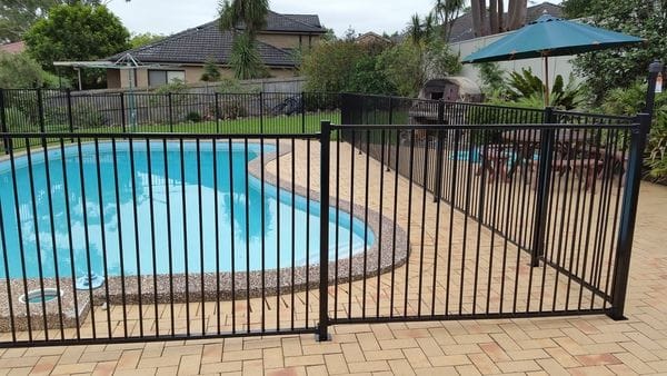 Carlingford_black alum pool fence