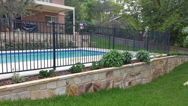 new Hornsby pool fence charcoal tubular