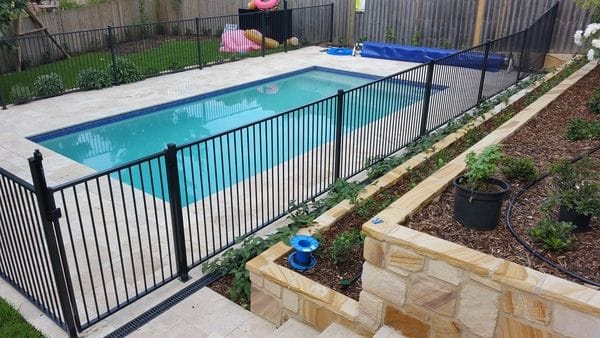 new Hornsby pool fence charcoal tubular