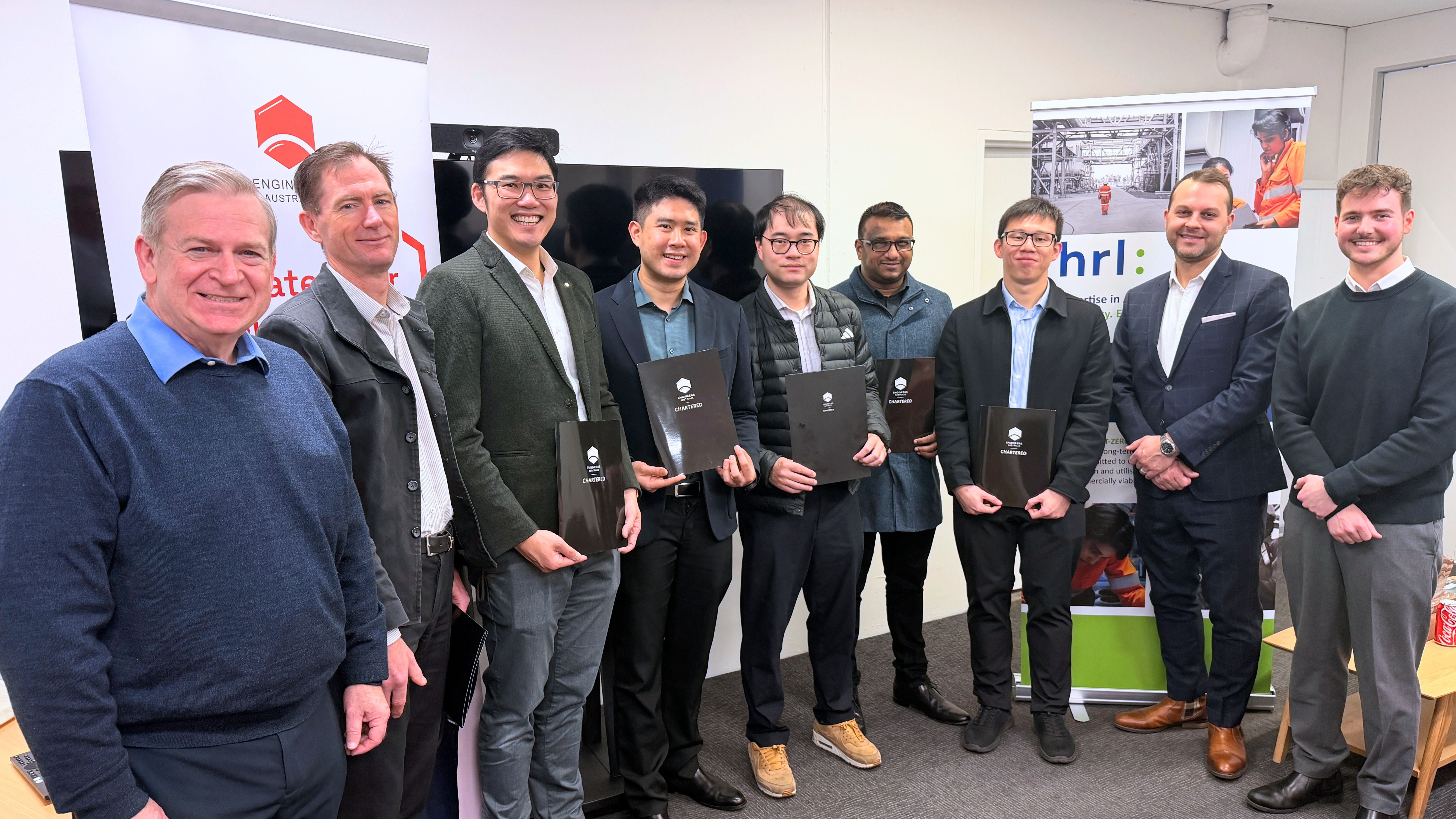HRL Celebrates Engineers Achieving Chartered Status HRL Celebrates Engineers Achieving Chartered Status