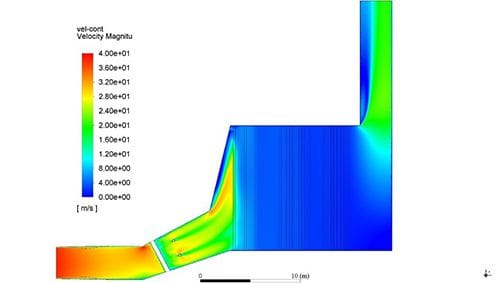 CFD modelling of a combined cysle heat recovery unit