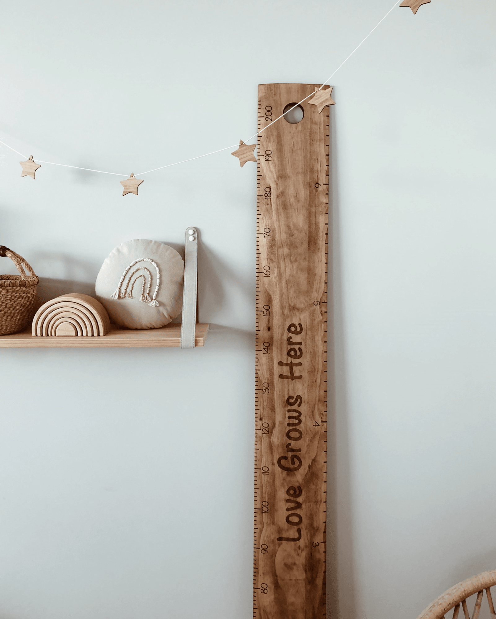 The Mega Personalised Old School Ruler Height Chart