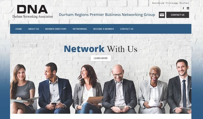 Website Launch for Durham Networking Association