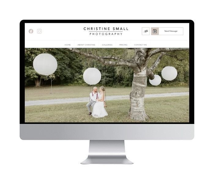 Christine Small Photography Website Design Showcase Image -638fdd7860417